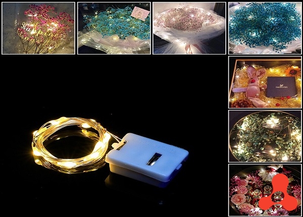 ĐÈN LED DÙNG PIN TRANG TRÍ HOA