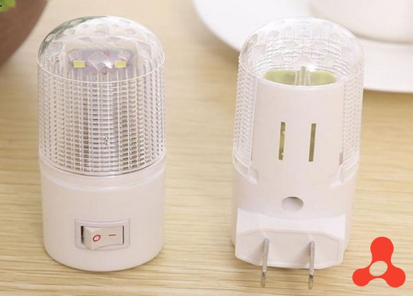 ĐÈN NGỦ TRÒN 3W TRẮNG CÓ CÔNG TẮC