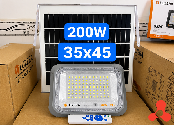 ĐÈN PHA NĂNG LƯỢNG MẶT TRỜI LUZERA 200W – LZ-SOLRA-SL200W (T10)