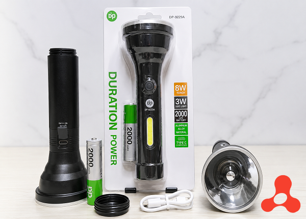 ĐÈN PIN CẦM TAY DP 9202A (PIN RỜI)