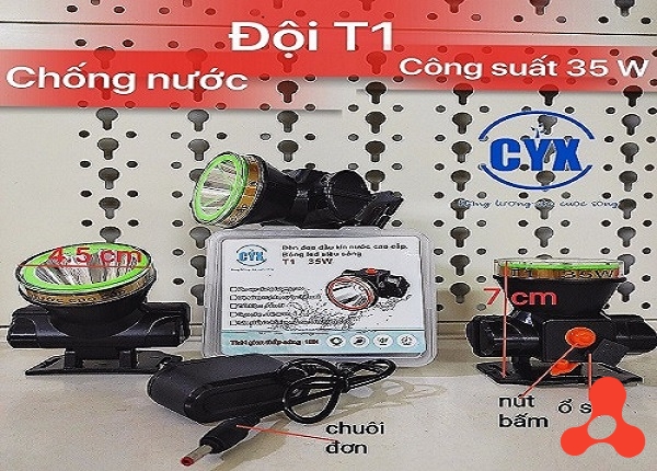 ĐÈN PIN ĐỘI ĐẦU T1 SIÊU SÁNG