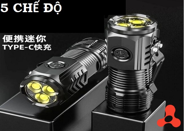 ĐÈN PIN SIÊU SÁNG MINI 5 CHẾ ĐỘ HP- 01