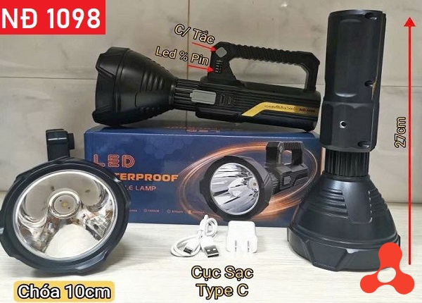 ĐÈN PIN TÍCH ĐIỆN CẦM TAY NĐ 1098