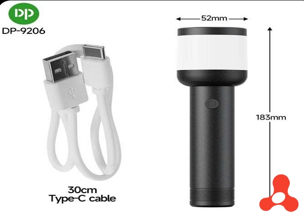 ĐÈN PIN TÍCH ĐIỆN SIÊU SÁNG 2000mAh DP-9206