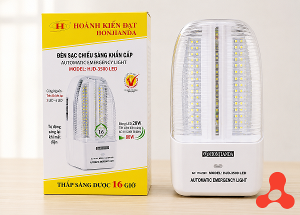 ĐÈN TÍCH ĐIỆN KHẨN CẤP HONJIANDA HJD-3500 LED (T10)