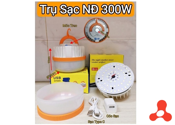 ĐÈN TÍCH ĐIỆN SẠC NĐ 300W