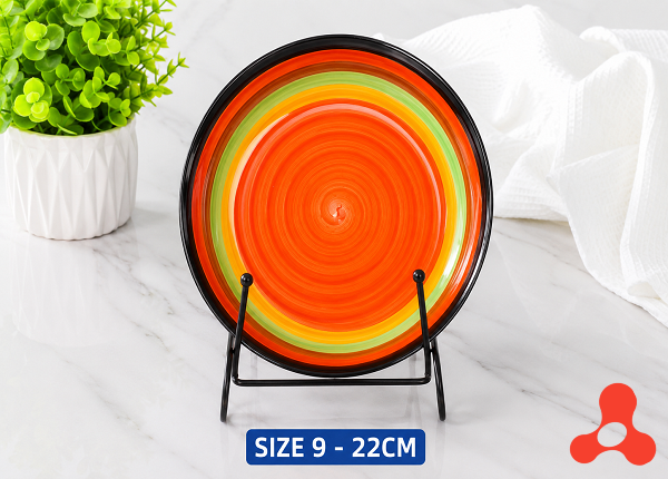 ĐĨA SỨ ẢO CẦU VÒNG SIZE 9 - 22CM (T40)