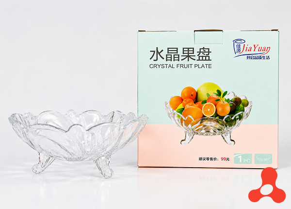 ĐĨA THỦY TINH 3 CHÂN CAO CẤP (T18)