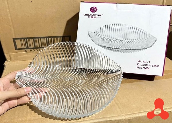 ĐĨA THỦY TINH CHIẾC LÁ LIRMARTUR W148-1 (T18)