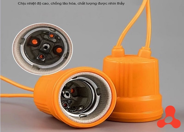 ĐUI ĐÈN E27 CHỊU NHIỆT BẰNG SỨ CHỐNG NƯỚC