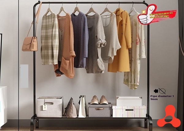 GIÁ TREO QUẦN ÁO TIỆN DỤNG SƠN TĨNH ĐIỆN