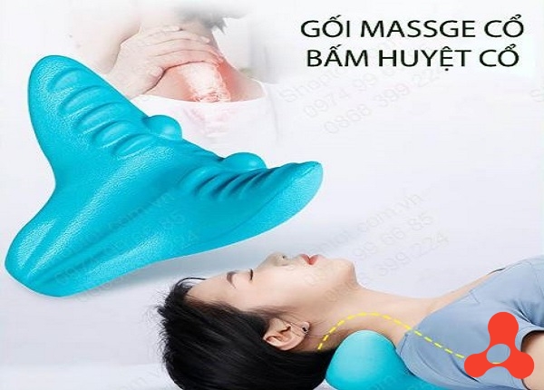 GỐI MASSAGE CỔ VAI GÁY BẰNG NHỰA MỀM