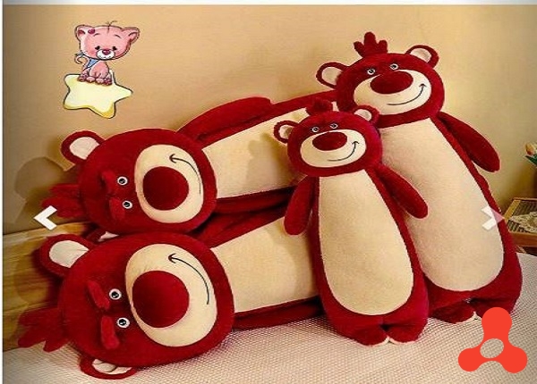 GỐI ÔM GẤU DÂU LOTSO 90CM DỄ THƯƠNG