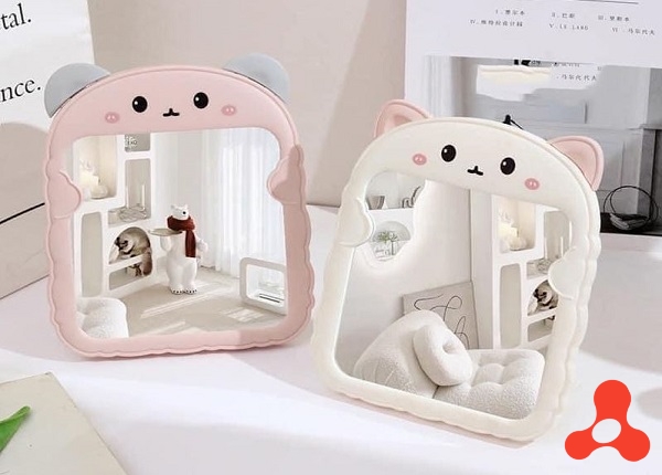 GƯƠNG TRANG ĐIỂM ĐỂ BÀN HÌNH GẤU