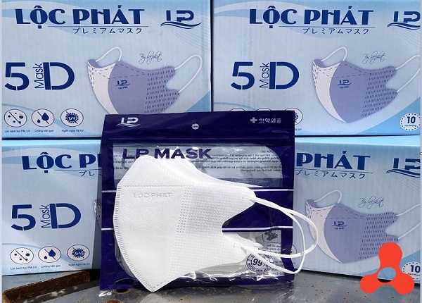 HỘP 100 KHẨU TRANG 5D LỘC PHÁT