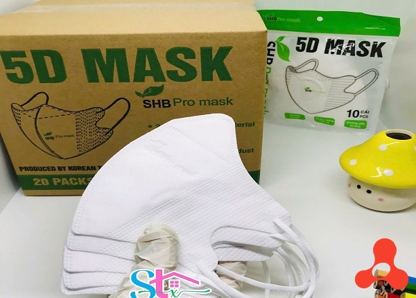 HỘP 100 KHẨU TRANG 5D MASK HÀN QUỐC