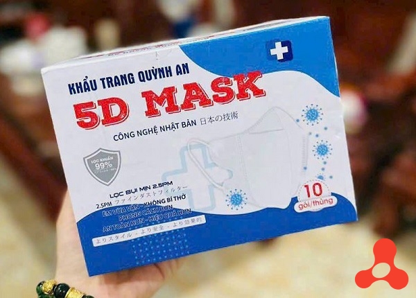 HỘP 100 KHẨU TRANG 5D MASK HÀN QUỐC