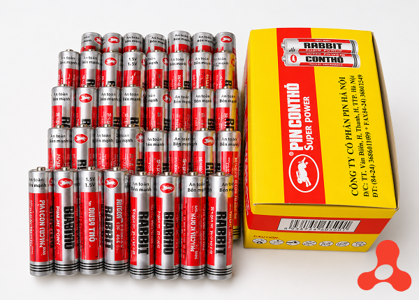 HỘP 40 VIÊN PIN 3A CON THỎ (T25)