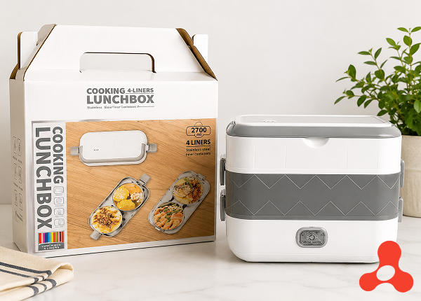 HỘP CƠM HÂM NÓNG 2 TẦNG 4 NGĂN LUNCHBOX (T40)