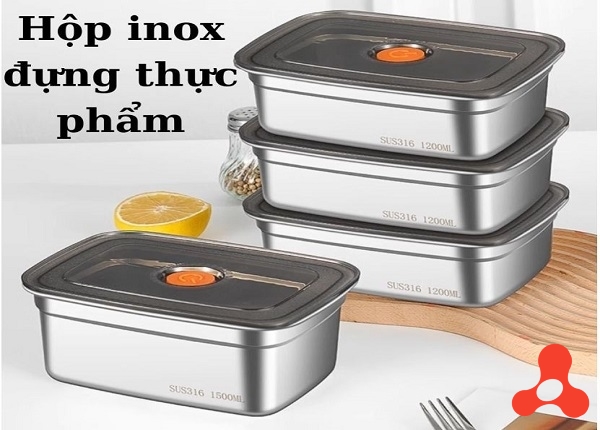 HỘP ĐỰNG THỰC PHẨM INOX 304 1500ML