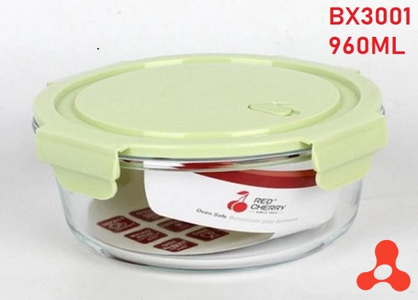 HỘP THỦY TINH TRÒN 960ML BX3001