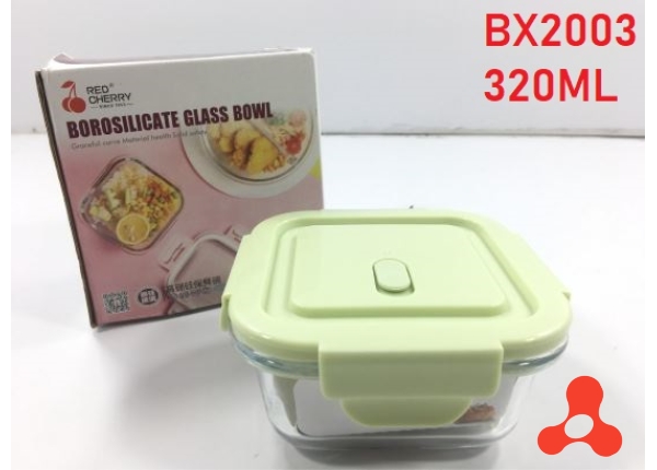 HỘP THỦY TINH VUÔNG 320ML BX2003