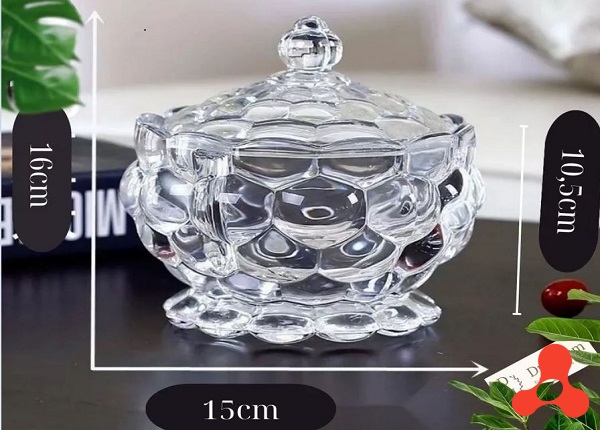 HỦ MỨT TẾT 16CM BI LỚN TRẮNG 5110- 2