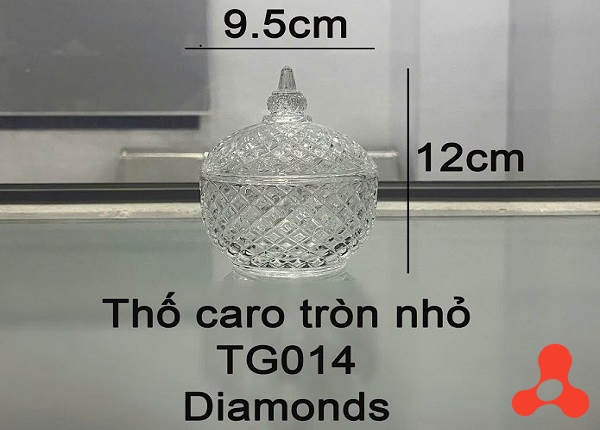 HỦ MỨT TẾT CARO TRÒN DIAMONDS TG014 (T48)