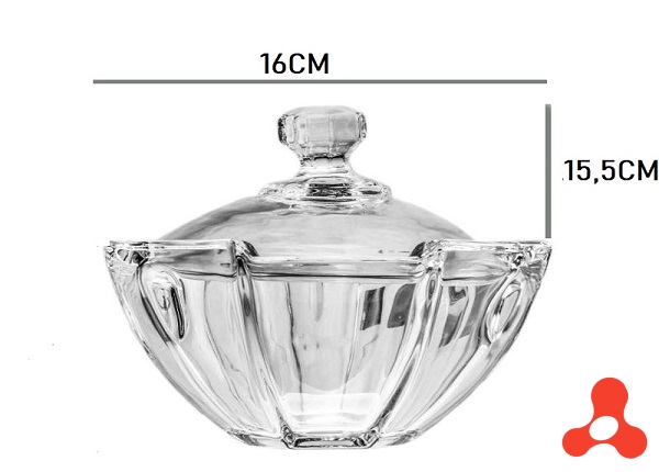HỦ MỨT TẾT NGẤN LỚN 16CM KBL3817