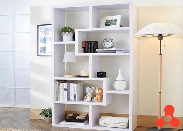 KỆ SÁCH CHỮ U NHIỀU NGĂN GỖ MDF (140x70x20cm)