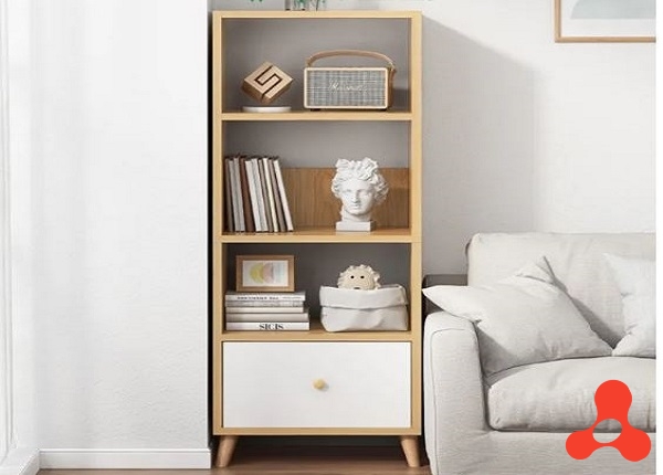 KỆ SÁCH ĐỨNG 3 TẦNG DECOR PHÒNG KHÁCH (50x25x93cm)