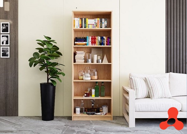 KỆ SÁCH GỖ MDF CAO CẤP 6 TẦNG (120x40x17cm)