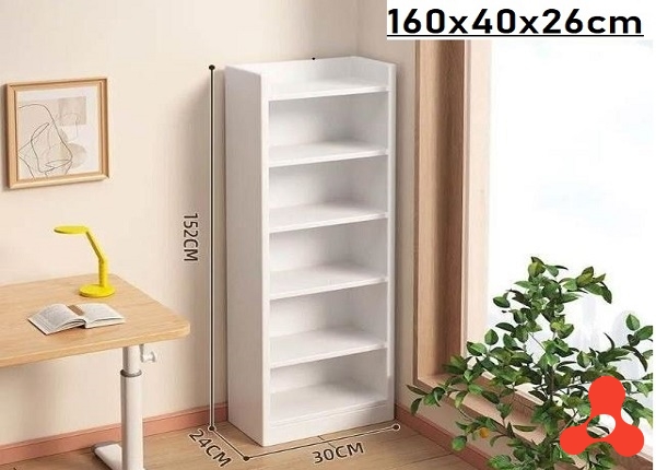 KỆ SÁCH GỖ MDF CAO CẤP ĐA TẦNG (160x40x24)