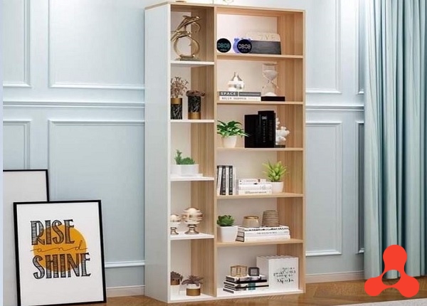 KỆ SÁCH GỖ MDF HIỆN ĐẠI 6 TẦNG (130x60x20cm)