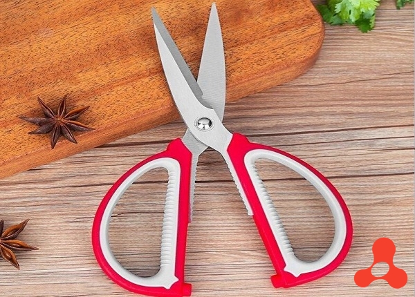 KÉO CẮT LƯỠI INOX 08A MÀU ĐỎ XÁM