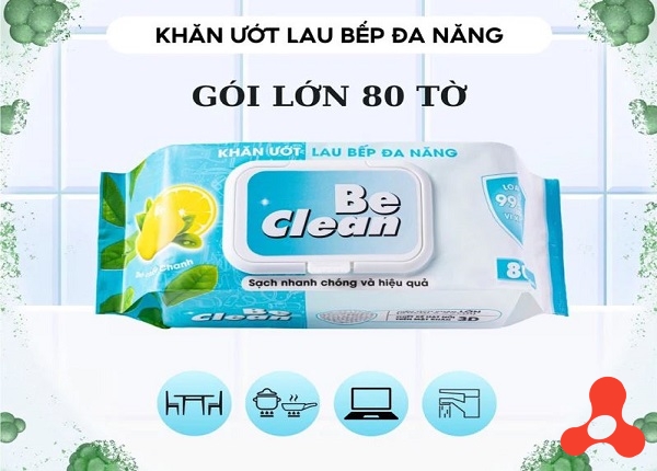 KHĂN ƯỚT LAU BẾP ĐA NĂNG BE CLEAN