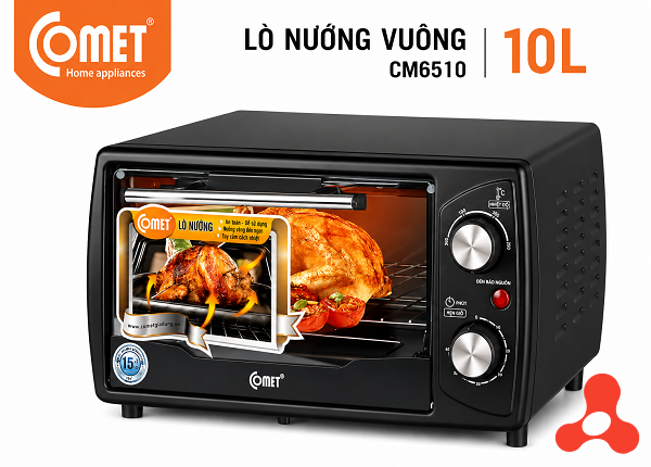 LÒ NƯỚNG ĐIỆN ĐA CHỨC NĂNG 10 Lít COMET CM6510 (T4)