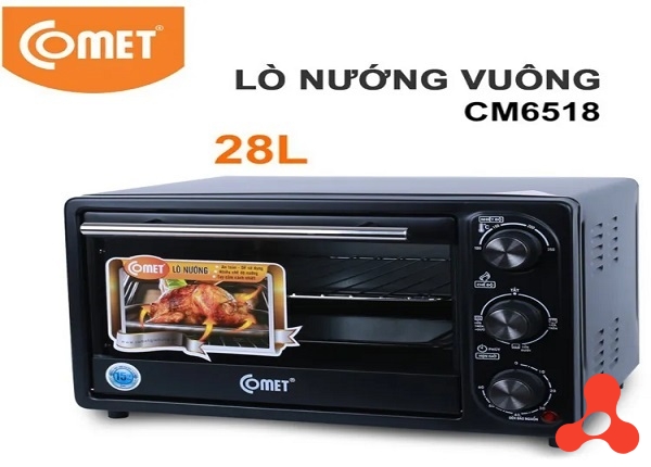 LÒ NƯỚNG ĐIỆN ĐA NĂNG 28L COMET CM 6518