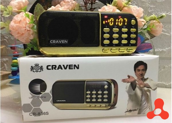 LOA NGHE ĐÀI 2 PIN USB CRAVEN CR836S