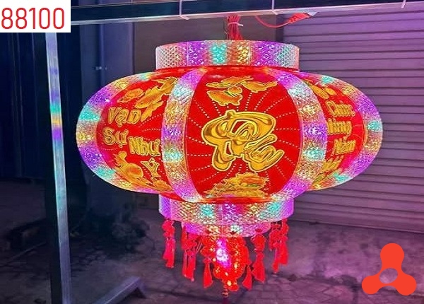 LỒNG ĐÈN LED ĐIỆN XOAY 360 4 TẦNG 88100