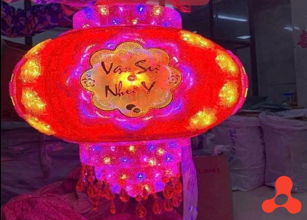 LỒNG ĐÈN LED XOAY 360 PHÚC LÂM MÔN #80 - 53CM