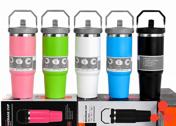 LY GIỮ NHIỆT 900ML KÈM ỐNG HÚT NẮP XOAY (T50)