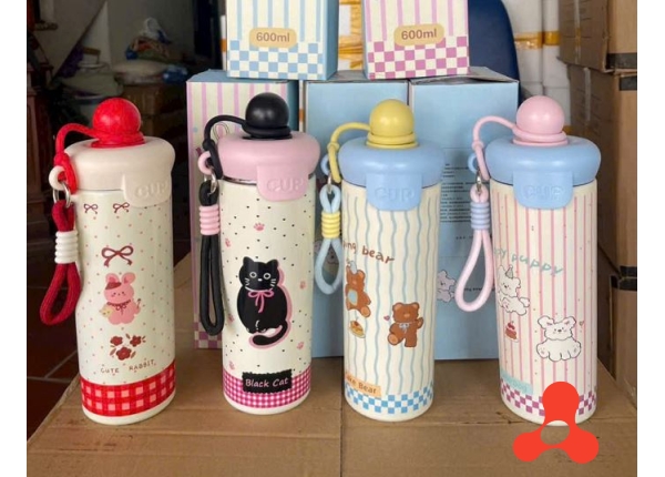 LY GIỮ NHIỆT INOX 600ML XCUP CÓ QUAI XÁCH