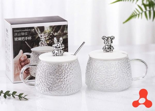 LY THỦY TINH NẮP GẤU (T60)