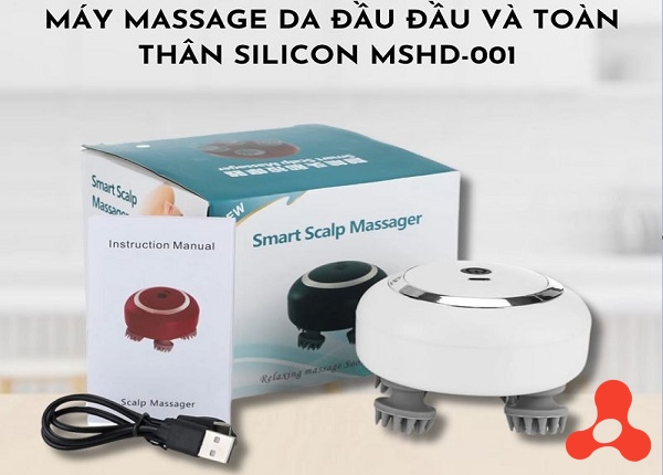 MÁY MASSAGE ĐẦU VÀ TOÀN THÂN SILICON MSHD- 001