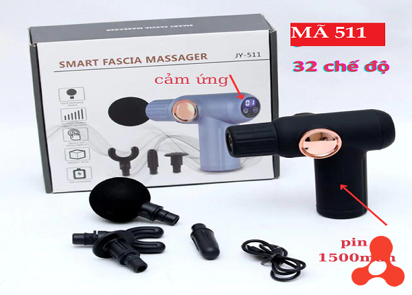 MÁY MASSAGE GUN 511 MÀN HÌNH LED CẢM ỨNG