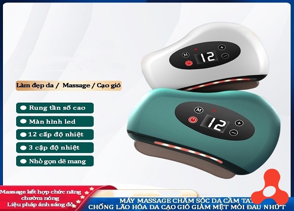 MÁY MASSAGE NĂNG CƠ MẶT CÓ LED