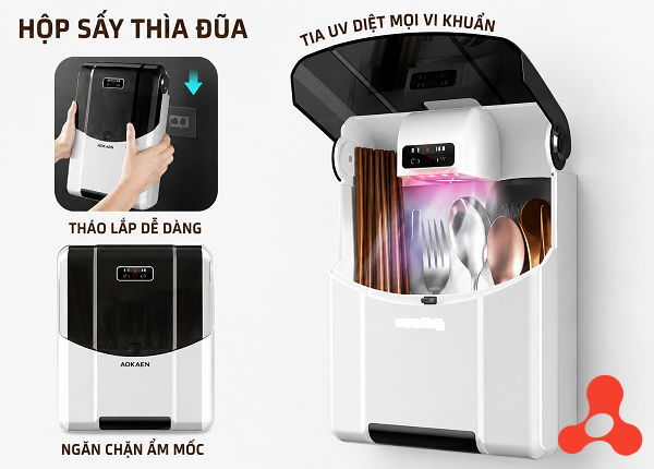 MÁY SẤY KHỬ TRÙNG TIA UV MUỖNG ĐŨA