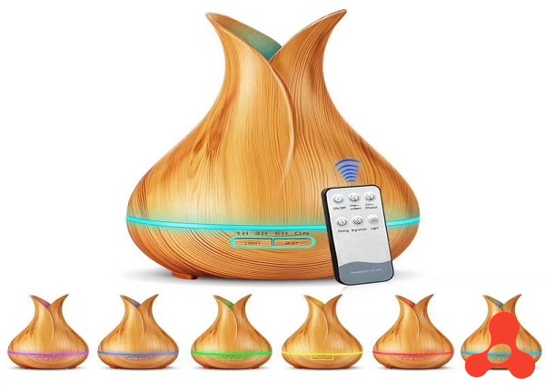 MÁY TẠO ĐỘ ẨM HÌNH HOA TULIP CÓ ĐIỀU KHIỂN 500ML