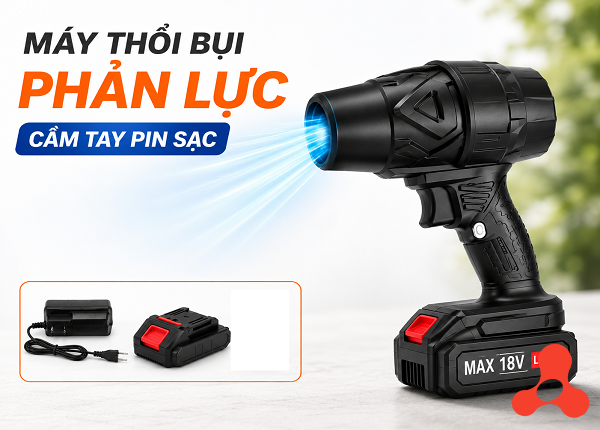 MÁY THỔI BỤI PHẢN LỰC CẦM TAY PIN SẠC (T10)